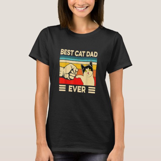  beste kat pa kat papa kat papa vaderdag gi t-shirt (Voorkant)