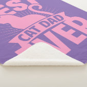 Beste kat pa ooit - kat Silhouette Sherpa Deken (3/4)