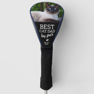 Beste kat Pap door Par Aangepaste kat foto Golfheadcover
