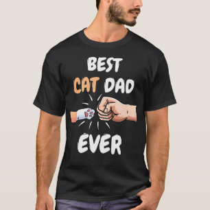 Beste kat pap Mannen pag vuist koffertje T-shirt