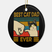  beste kat pap ooit grappige kat paps Mannen Keramisch Ornament (Links)
