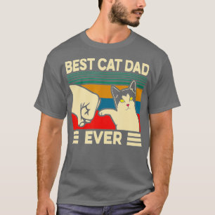 Beste kat pap ooit Mannen passen op vaderdag T-shirt