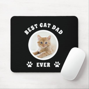 Beste kat papa ooit aangepaste foto aangepast muismat