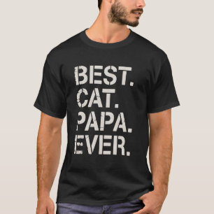 Beste Kat Papa Ooit Funny Cat Dad Cadeau Voor Mann T-shirt