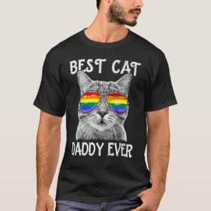 Beste Kat Papa Ooit Lgbt Gay Pride Regenboon Zonne T-shirt
