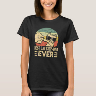 Beste kat stiefvader ooit Bump Fit Vaderdag  Papa T-shirt