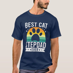 Beste kat-stiefvader ooit kattenliefhebbers stiefv t-shirt