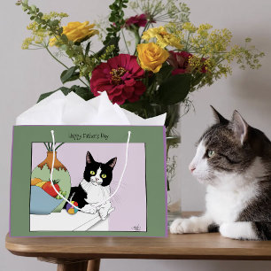 Beste Kat Vader Cute Tuxedo Kat Vaderendag Groot Cadeauzakje