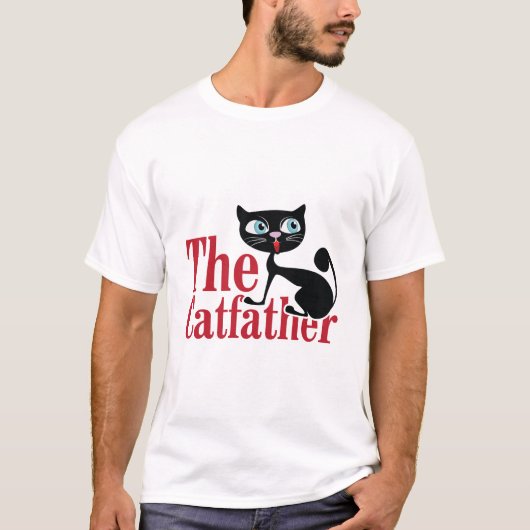 Beste kat vader, de kat vader, vaders dag grappig  t-shirt (Voorkant)