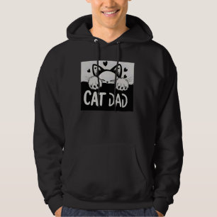 Beste Kat Vader Kitten Kat Liefhebber Kattenpoten  Hoodie