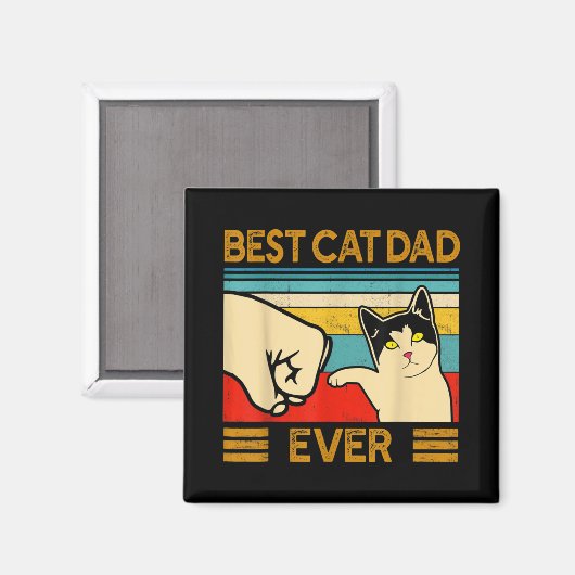 Beste kat vader ooit grappige kat papa magneet (Voorkant / Achterkant)