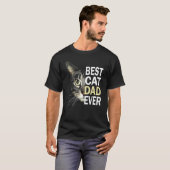 Beste kat vader ooit kat kat vader vaders vaders t-shirt (Voorkant volledig)
