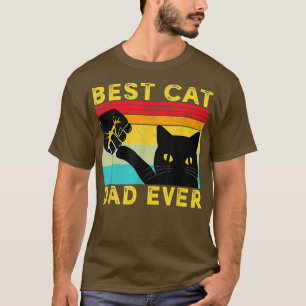 Beste kat vader ooit kat papa eerste bobbel vaderd t-shirt
