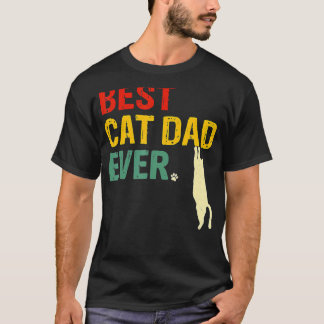 Beste kat vader ooit kat papa vaderdag t-shirt