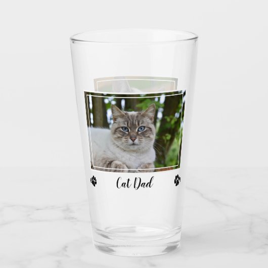 Beste kat vader ooit - pap Birthday Foto Cute Pap Glas