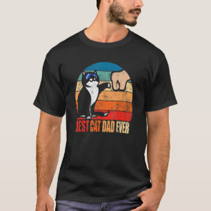 Beste kat vader ooit paw vuist boemvaderdag t-shirt