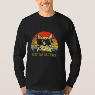 Beste kat vader ooit T-shirt Funny Cat Pap Vader D
