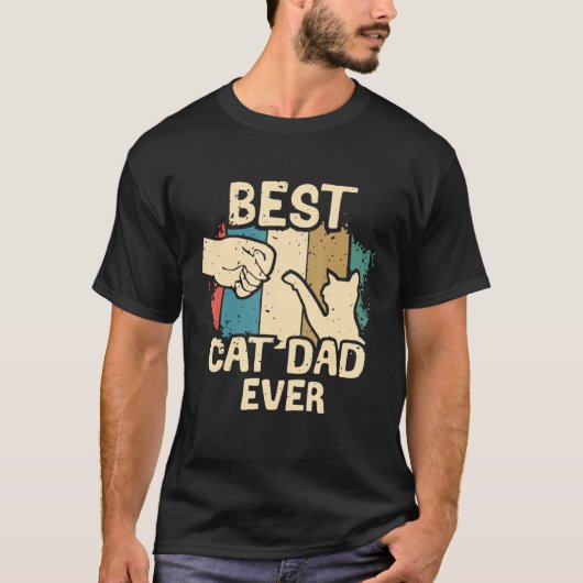 Beste kat vader ooit vaderdag t-shirt (Voorkant)
