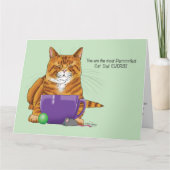 Beste kat vader Vaderdag Kaart (Voorkant)