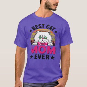 Beste Katten Moederdag Catmama Kat Mama vuur T-shirt