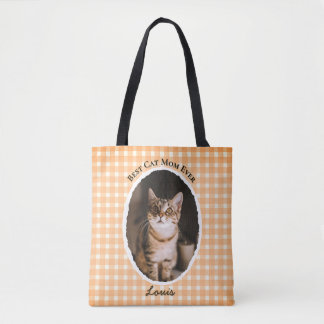 Beste kattenmoeder ooit Aangepaste grappige leuke  Draagtas