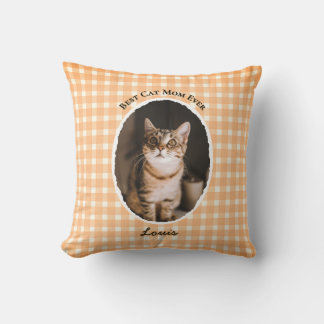Beste kattenmoeder ooit Aangepaste grappige leuke  Kussen