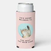 Beste kattenmoeder ooit Aangepaste tekst & 2 foto' (Seltzer Voorkant)
