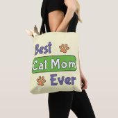 Beste kattenmoeder ooit draagtas (Dichtbij)