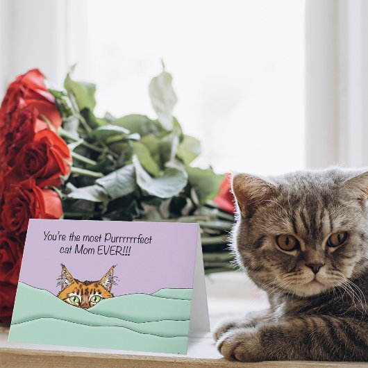 Beste kattenmoeder ooit! kaart