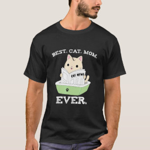 Beste kattenmoeder ooit Kat leest de krant 1 T-shirt