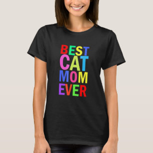 Beste kattenmoeder ooit Kattenmoeder Grafische tek T-shirt
