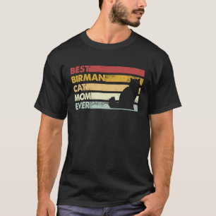 Beste kattenmoeder ooit Moeder Birmaanse kat T-shirt