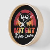 Beste kattenmoeder ooit retro  regenboogbos (Hoek)