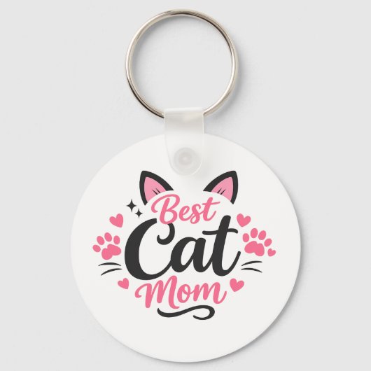 Beste Kattenmoeder Sleutelhanger (Voorkant)
