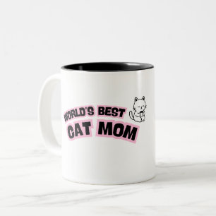 Beste Kattenmoeder ter Wereld  Tweekleurige Koffiemok