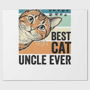Beste kattenoom ooit vintage kattenliefhebber ontw cadeaupapier