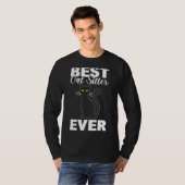 Beste Kattenoppas Ooit Professionele Huisdierenopp T-shirt (Voorkant volledig)