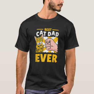 Beste kattenpoot vuist papa Vaderdag kat T-shirt