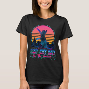 Beste kattenvader in het heelal retro vintage 80s t-shirt