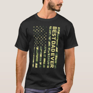Beste kattenvader ooit Amerikaanse vlag camouflage T-shirt