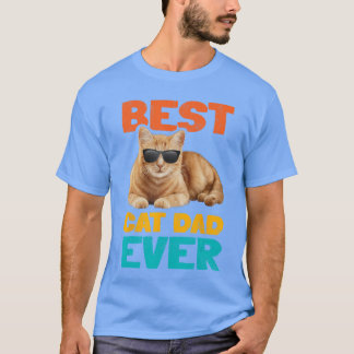 Beste kattenvader ooit Funny kat eigenaarbday dikk T-shirt