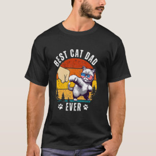 Beste kattenvader ooit grappige poot vuist bump pa t-shirt