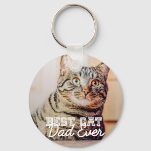 Beste kattenvader ooit moderne aangepaste huisdier sleutelhanger