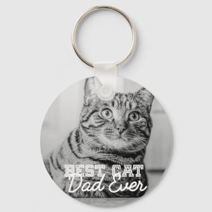 Beste kattenvader ooit moderne aangepaste huisdier sleutelhanger