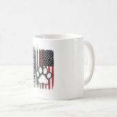 Beste kattenvader ooit Patriotisch poot vlagontwer Koffiemok (Voorkant rechts)