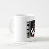 Beste kattenvader ooit Patriotisch poot vlagontwer Koffiemok (Voorkant links)