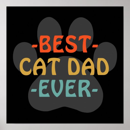 Beste kattenvader ooit poster (Voorkant)