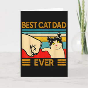 Beste kattenvader ooit Vaderdag cadeau kat papa vo Kaart