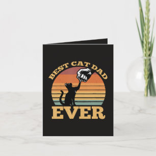 Beste kattenvader ooit Vaderdag Feestdagen Kaart