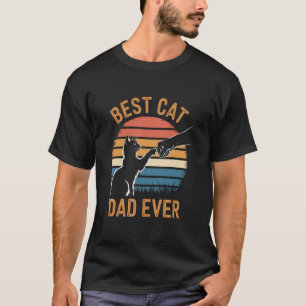 Beste kattenvader ooit vuist botsen kat papa grapp t-shirt